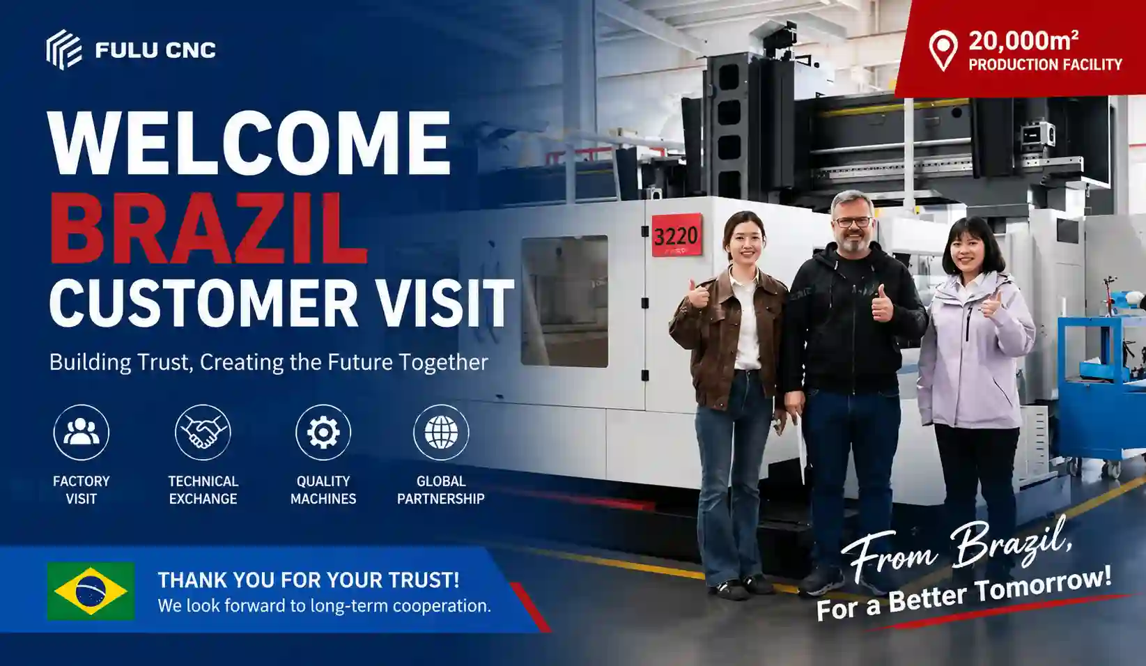 brazilian customer visit gantry cnc milling machine workshop