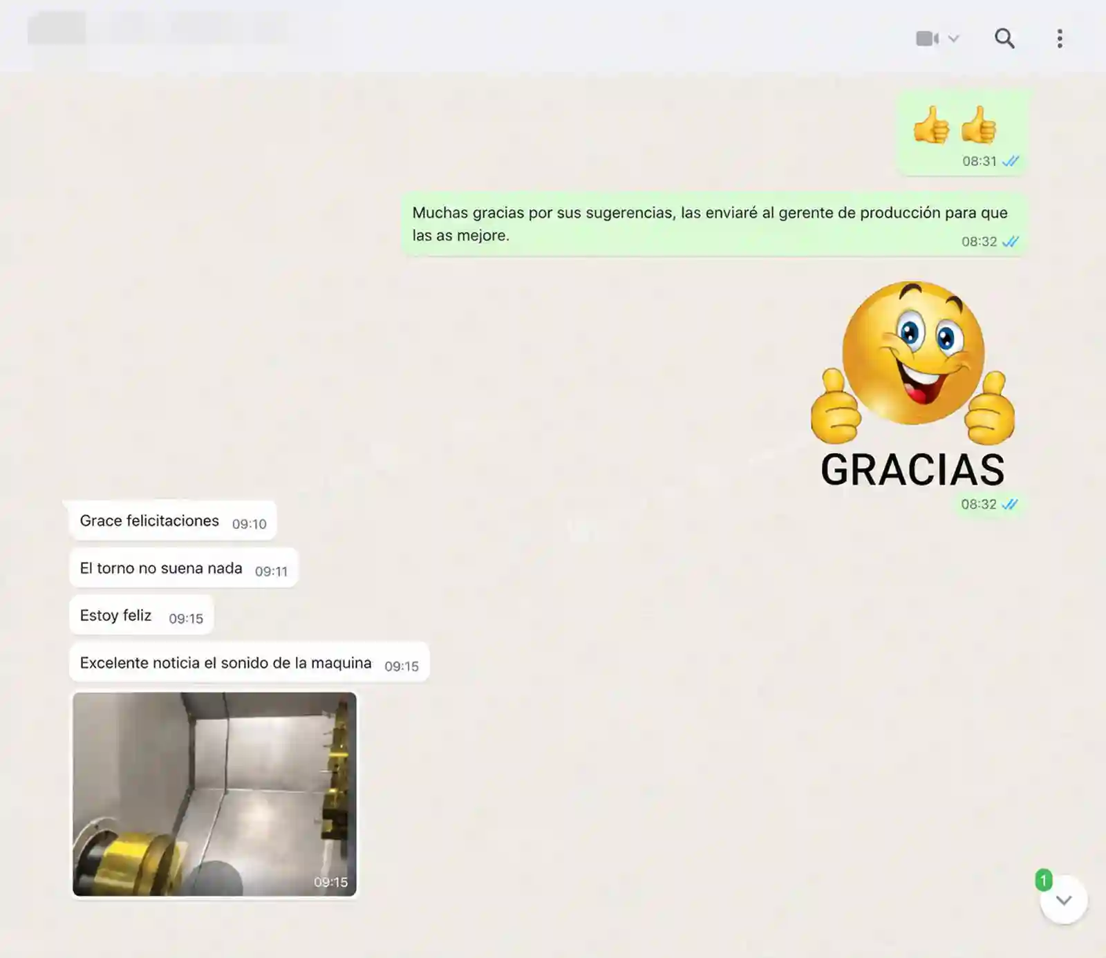 chile cnc machine performance feedback