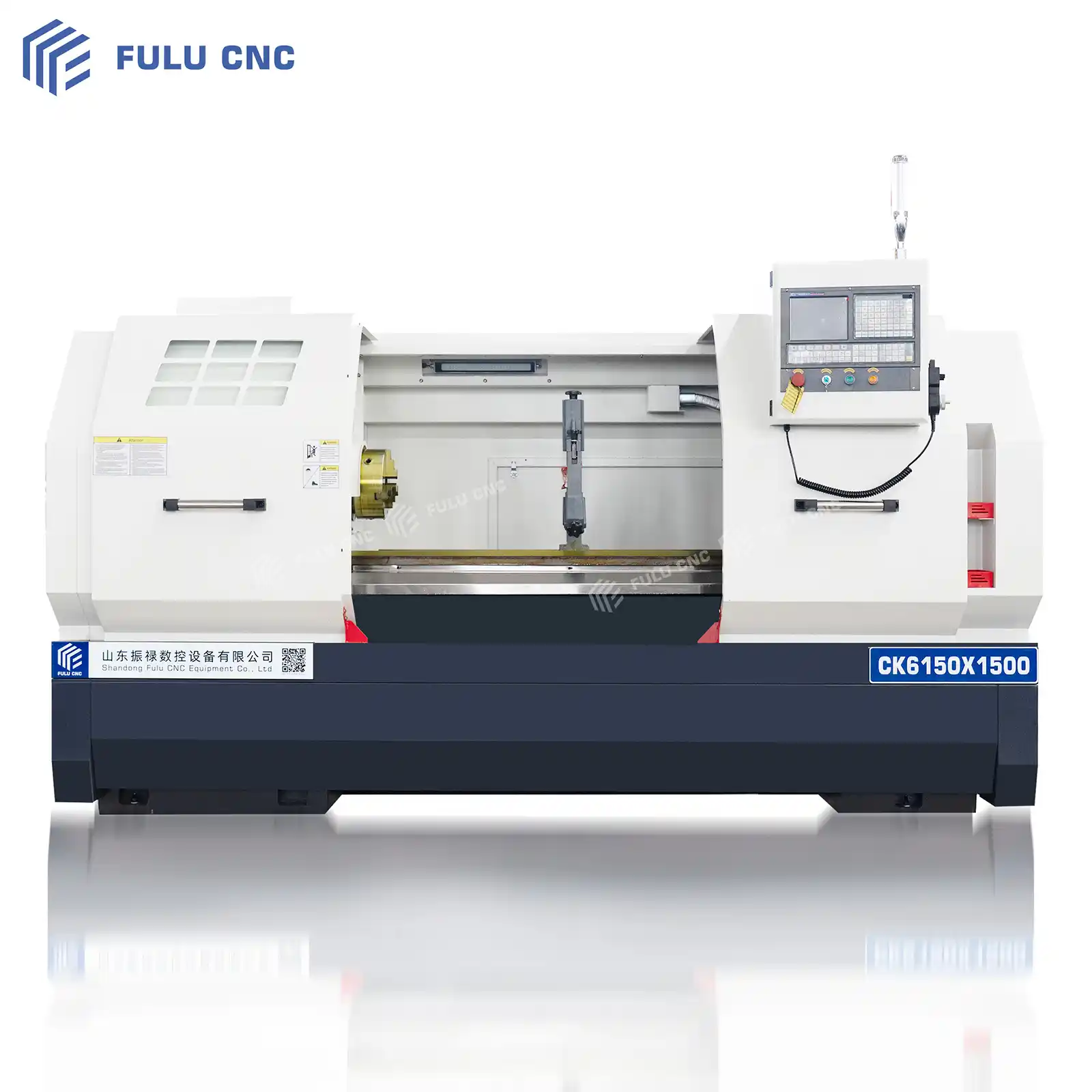 ck6150x1500 cnc lathe six station turret