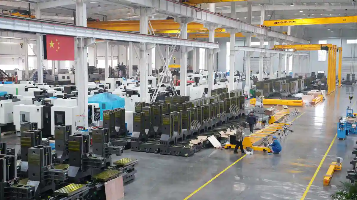 cnc lathe assembly and production workshop
