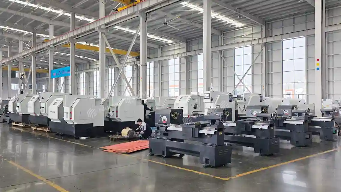 cnc athe equipment manufacturing workshop