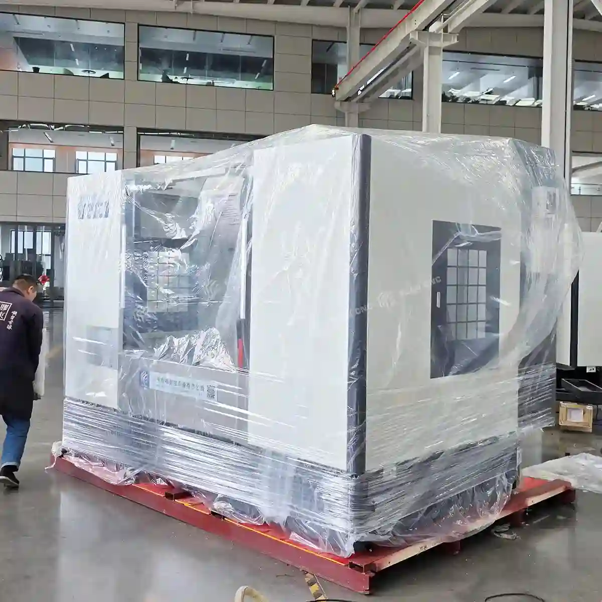cnc lathe machine protective film packaging