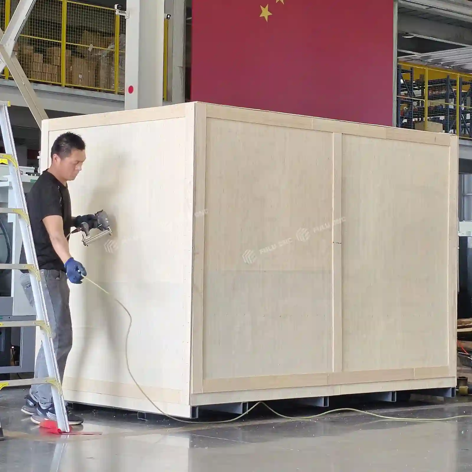 cnc machine export wooden crate packing