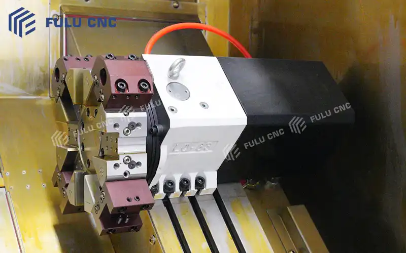 fck40 cnc lathe 8 station hydraulic turret