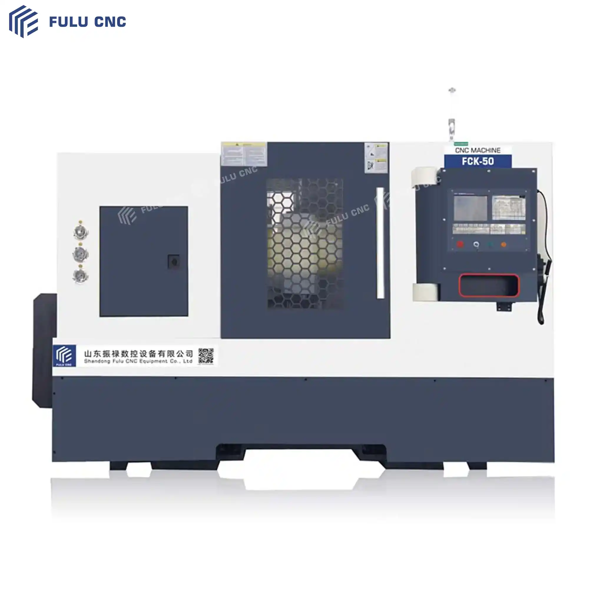fck50 slant bed cnc lathe hydraulic tailstoc
