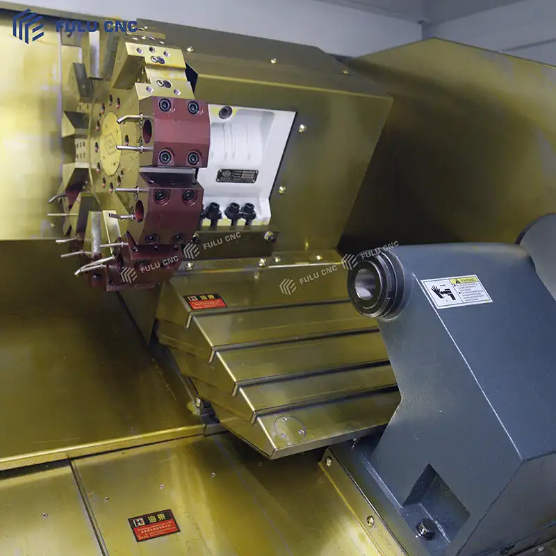 fck50 slant bed cnc lathe hydraulic tailstock