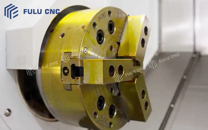 fck50 slant bed cnc lathe hydraulic three jaw chuck (2)