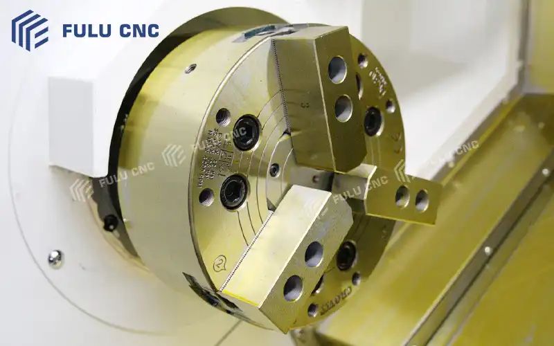 fck50 slant bed cnc lathe hydraulic three jaw chuck