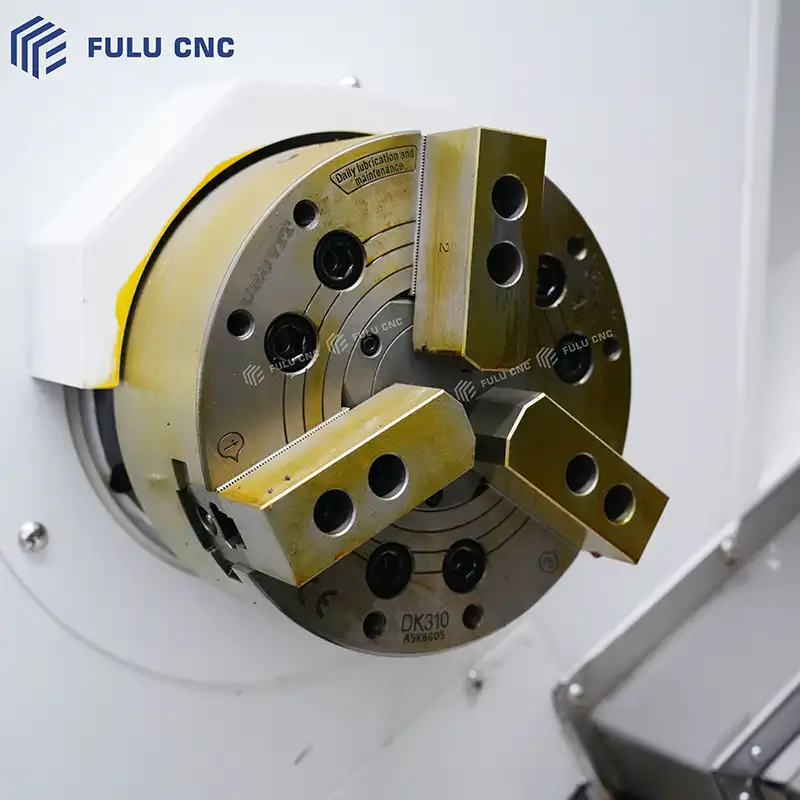 fck56y cnc turning center three jaw hydraulic chuck