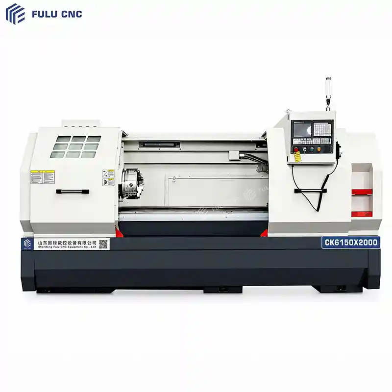 heavy duty flat bed cnc lathe machine ck6150x2000