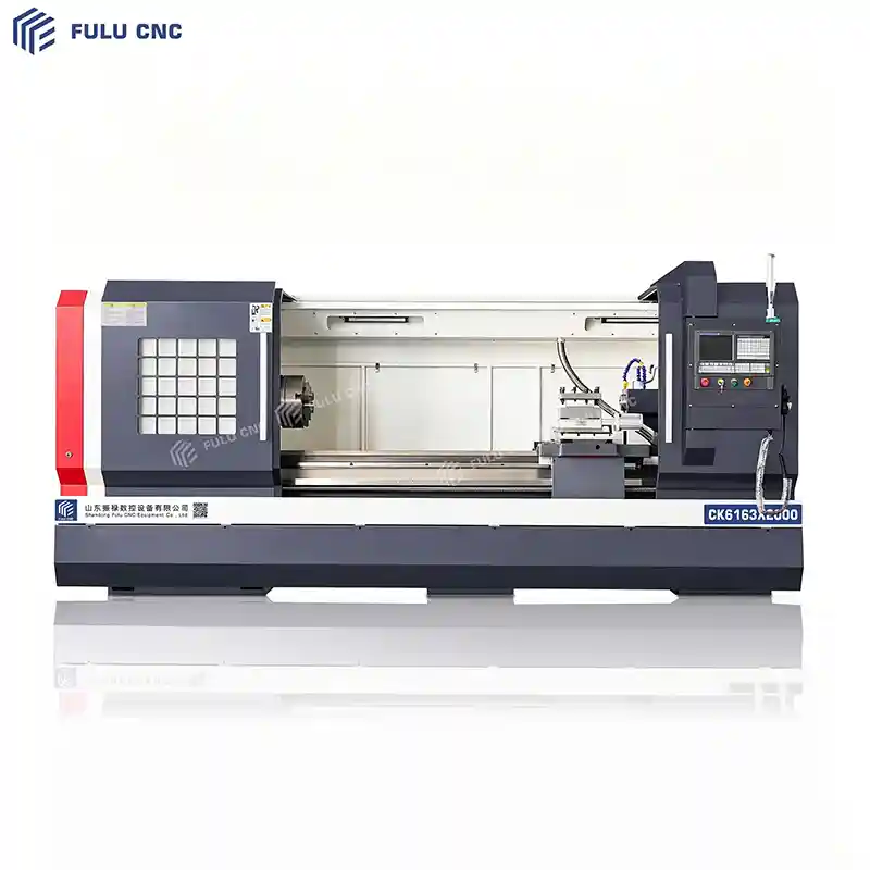 industrial flat bed cnc turning lathe ck6163x2000