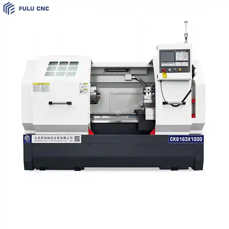precision flat bed cnc turning machine ck6163x1000