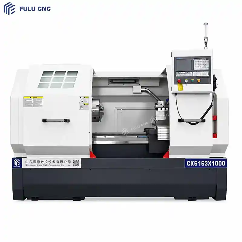 precision flat bed cnc turning machine ck6163x1000