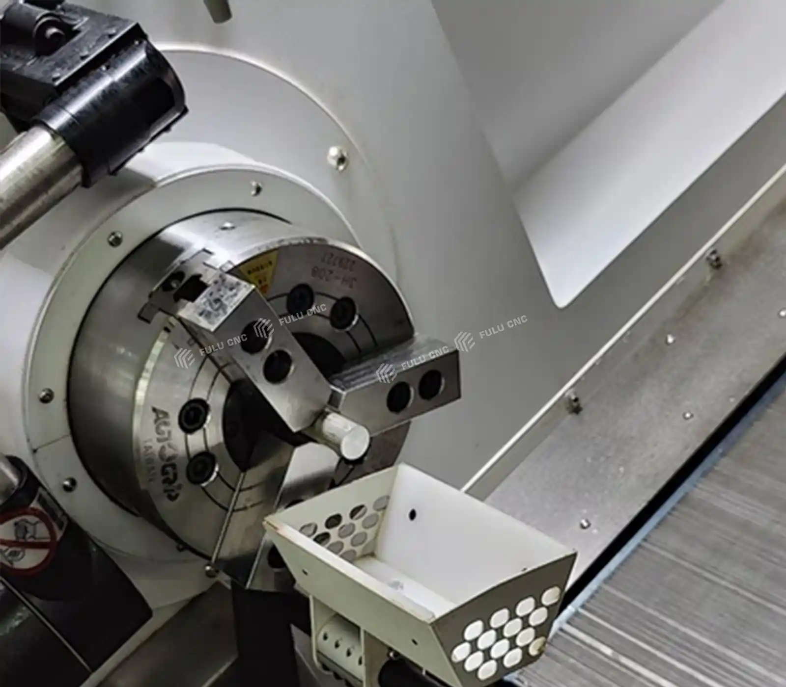 slant bed cnc lathe parts catcher