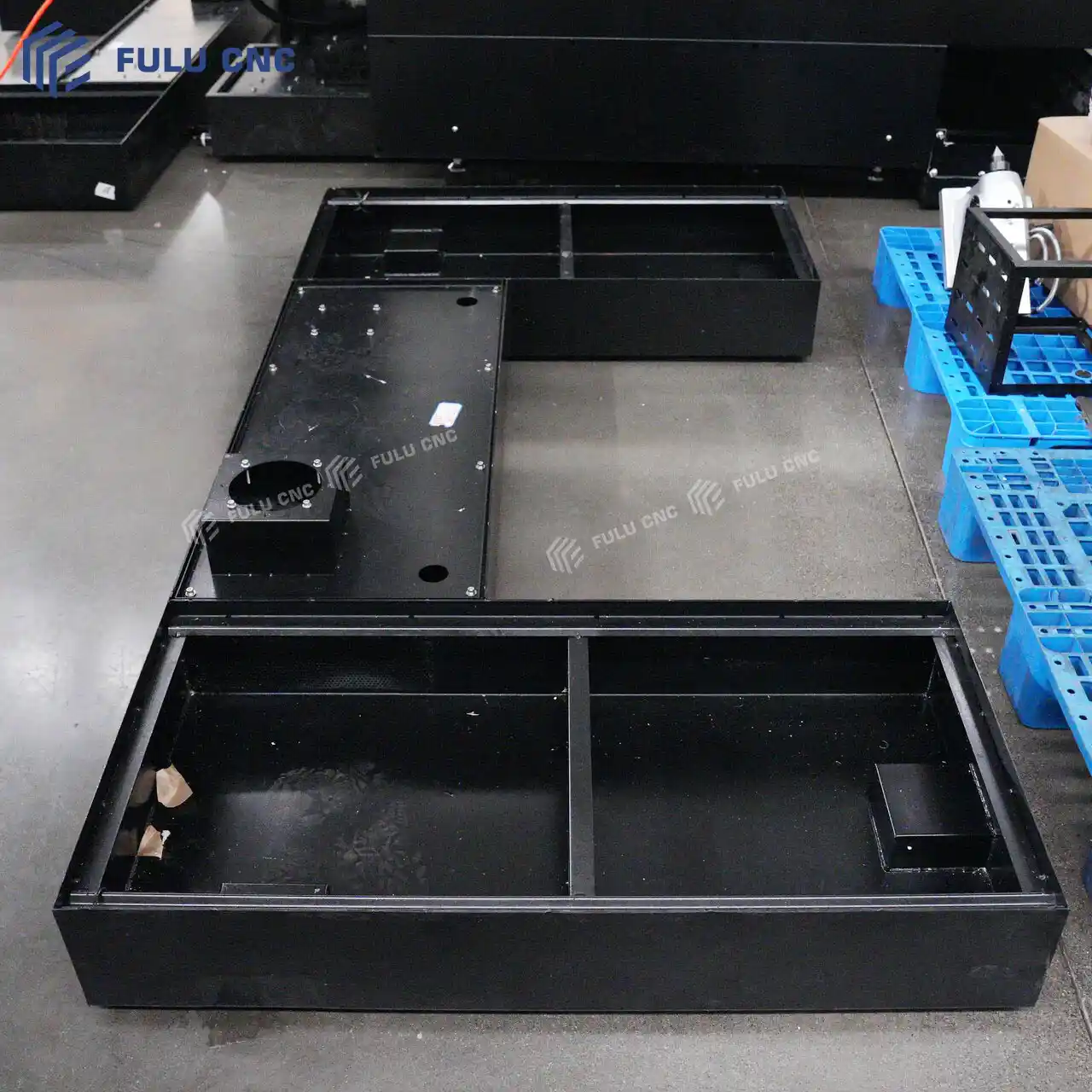 vertical machining center coolant tank