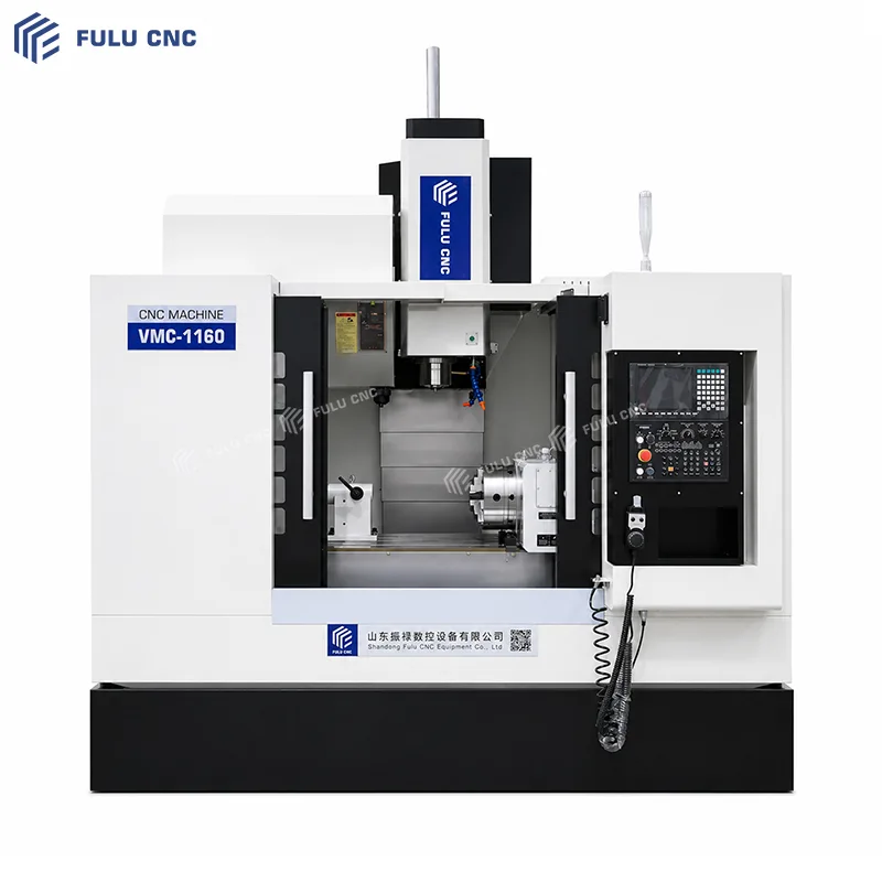 vmc1160 syntec fourth axis vertical machining center