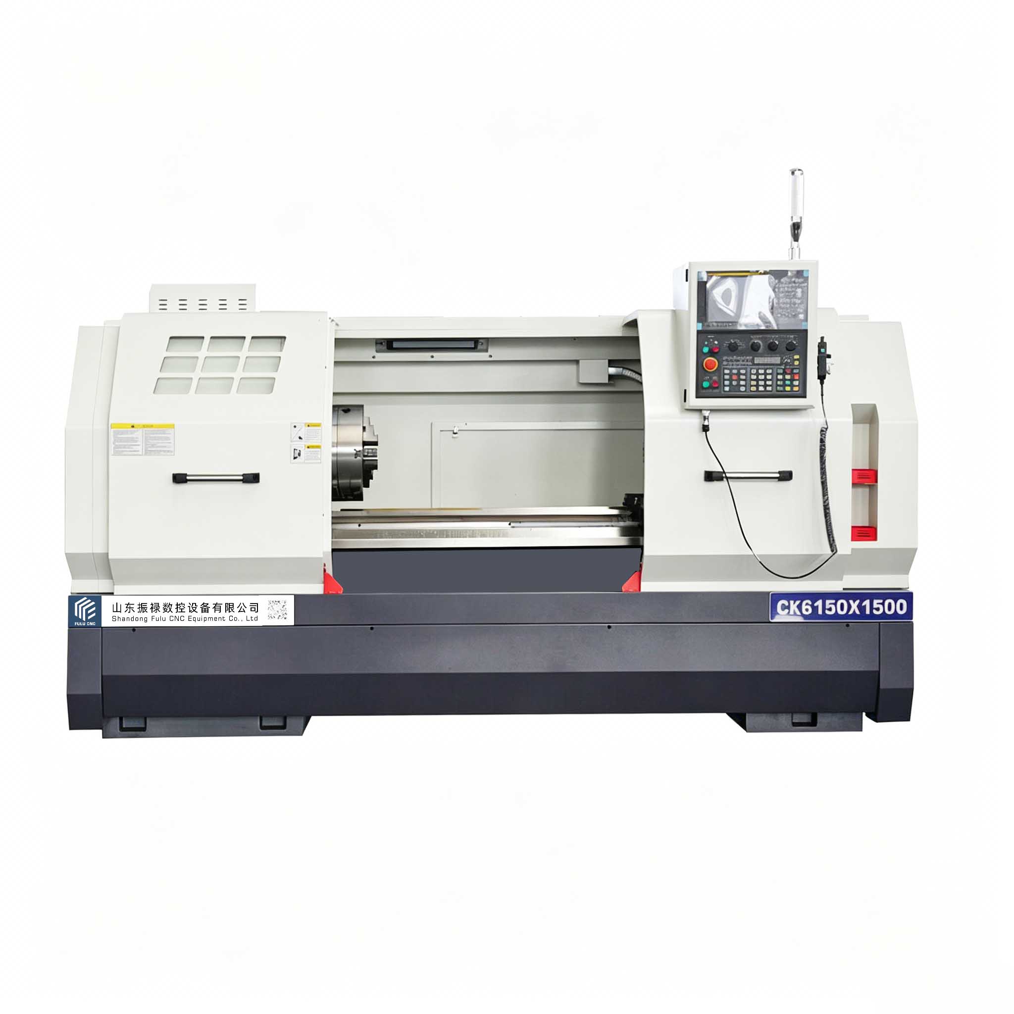CK6150X1500 poros utama lubang melalui chuck ganda delapan posisi kerja